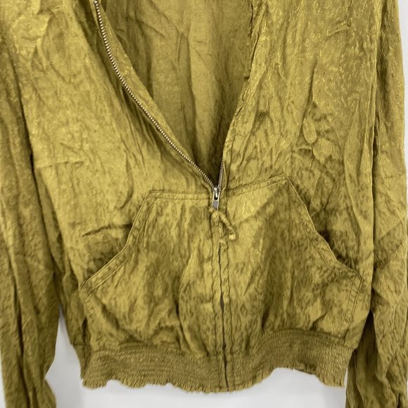 Maeve Green Bomber Jacket Medium - Picture 2 of 10